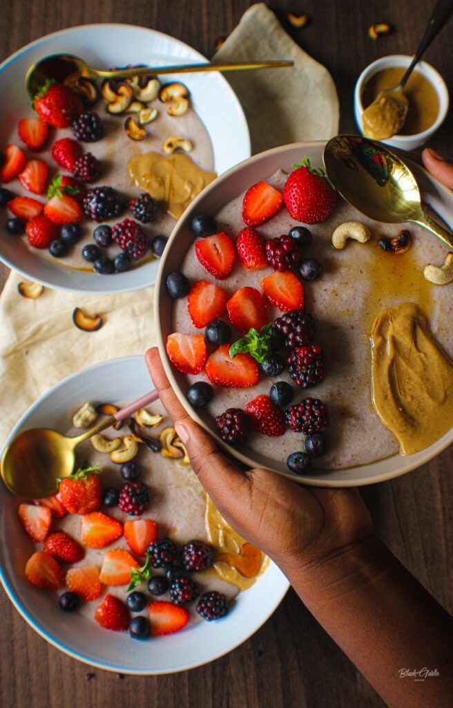 peanut butter porridge Black Garlic Zambia